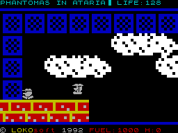 Screen from Phantomas in Atari Land