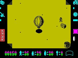 Screen from Phileas Fogg's Balloon Battles