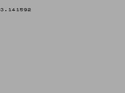 Screen from Pi