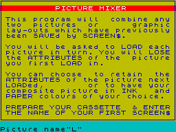Screen from Pic 'n' Mix!