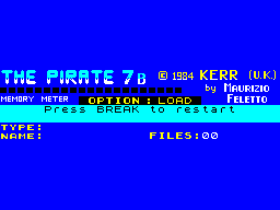 Screen from Pirate 7B - Special Agent