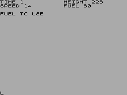 Screen from Planet Lander
