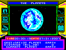 Screen from The Planets