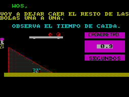 Screen from Planos Inclinados: Caida Libre