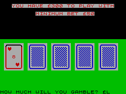 Screen from Play Your Cards Right