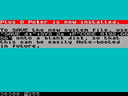 Screen from Plus D Poker