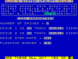 Screen from Plus D System Tape