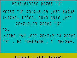 Screen from Podzielnosc Liczb
