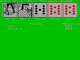 Screen from Poker Dice
