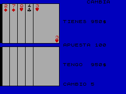 Screen from Poker Entre Dos