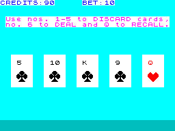 Screen from Poker