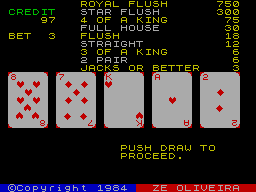 Screen from Poker