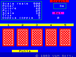 Screen from Poker