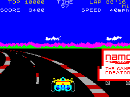 Screen from Pole Position