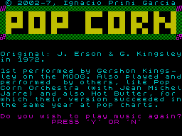 Screen from Pop Corn