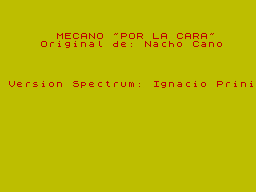Screen from Por la Cara