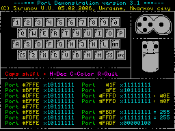 Screen from Port Demonstration