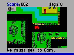 Screen from Postman Pat's Trail Game