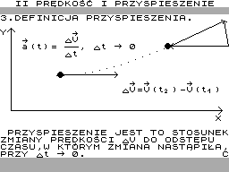 Screen from Predkosc i Przyspieszenie