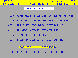Screen from Premier II