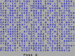 Screen from Prestel 1: Micromouse