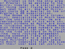 Screen from Prestel 3: Micrognome