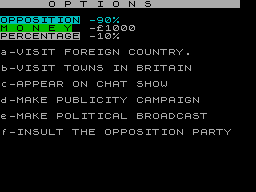 Screen from Prime Minister
