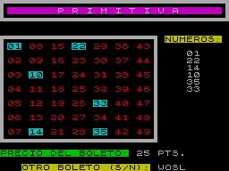Screen from Primitiva