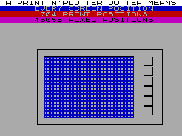 Screen from Print'n'Plotter Jotter Demo Cassette