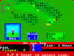 Screen from Pro Golf