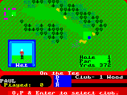 Screen from Pro Golf II
