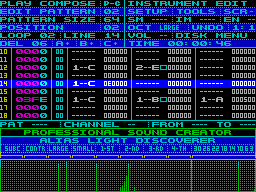 Screen from Pro Sound Creator