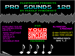 Screen from Pro Sounds 128K