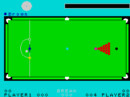 Screen from Professional Snooker Simulator