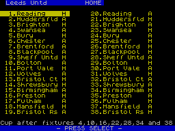 Screen from Professional Soccer