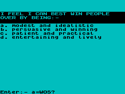 Screen from Profile