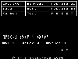 Screen from Progdat64