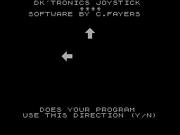 Screen from Programmable Joystick Software