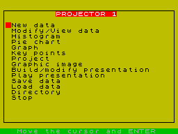 Screen from Projector 1