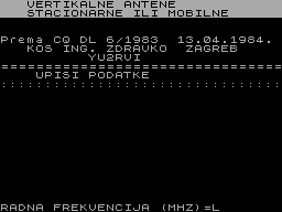 Screen from Proracun Antena