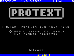 Screen from Protext