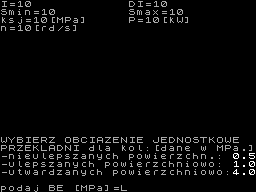 Screen from Przekladnia Obiegowa