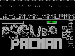 Screen from Pseudo Pacman