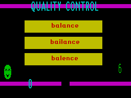 Screen from Quality Control