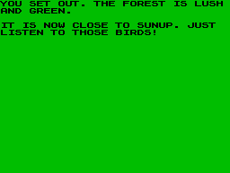 Screen from The Quest for the Green Frog