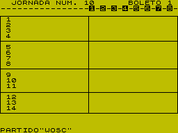 Screen from Quinielas [1]