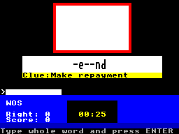 Screen from Quiztimer