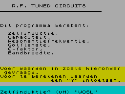 Screen from R.F. Tuned Circuits