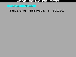 Screen from RAMChip Checker