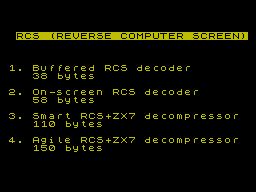 Screen from RCS